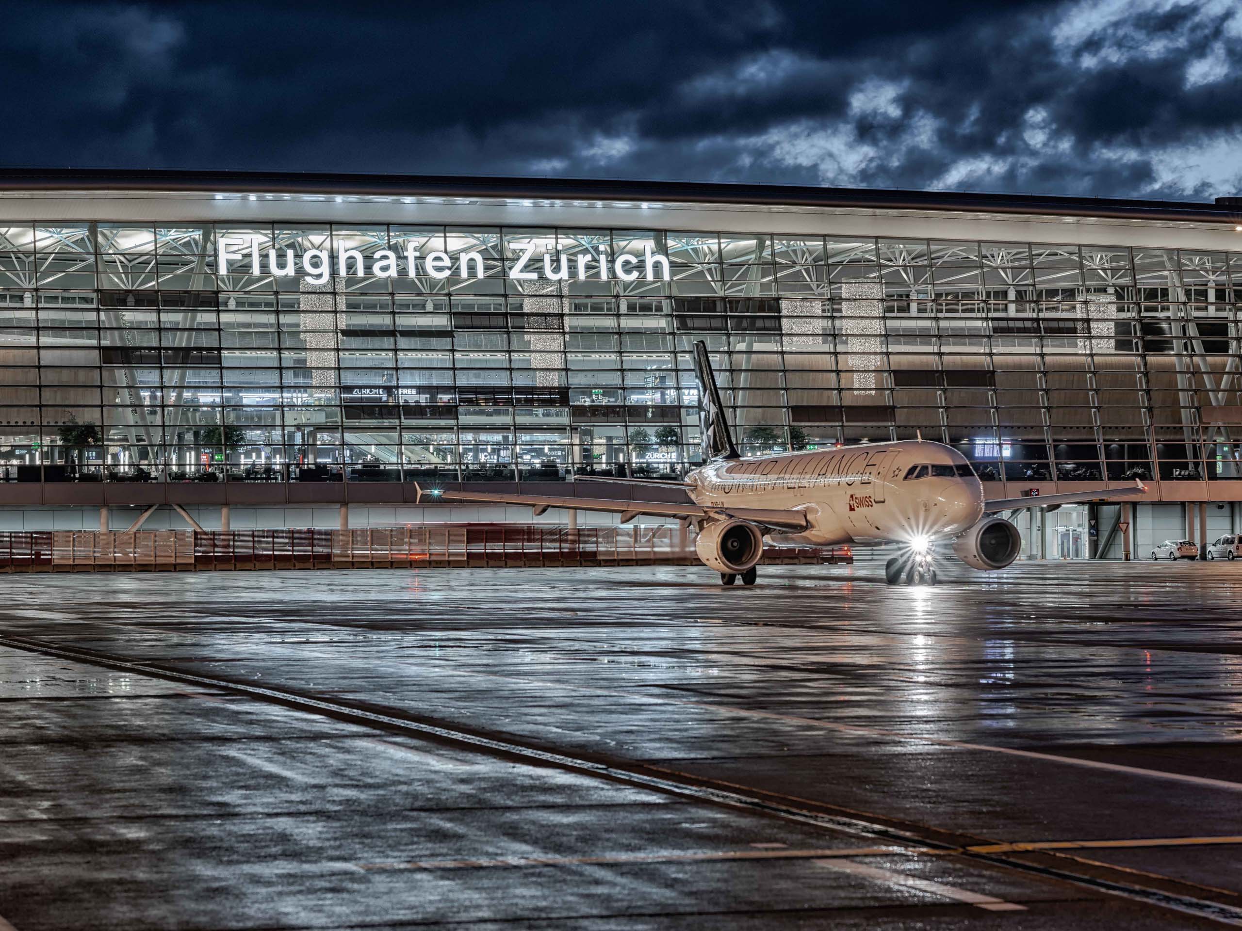 Zurich Airport terminal view