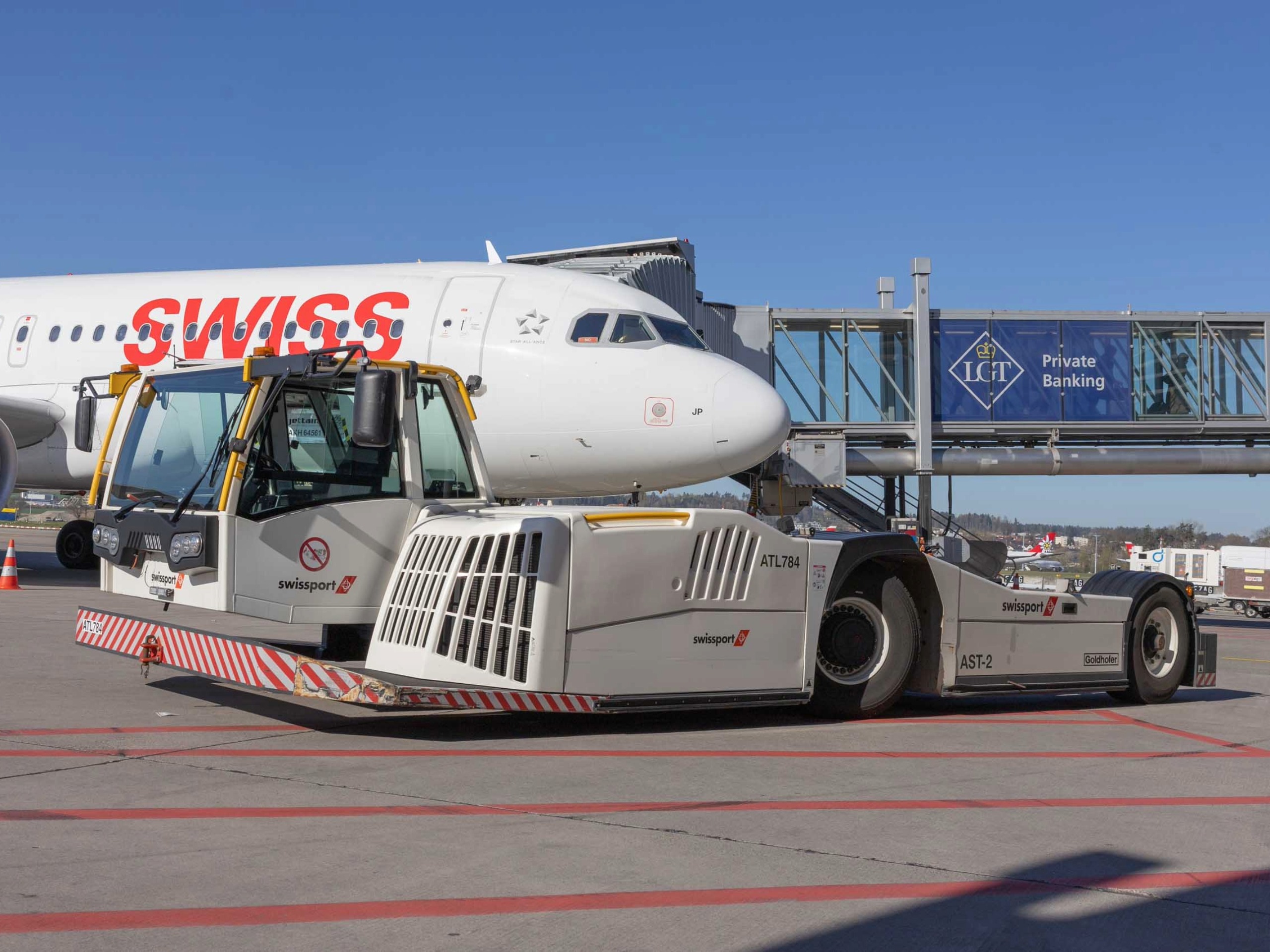 Tobias Fischer, Pushback-Fahrer, Swissport