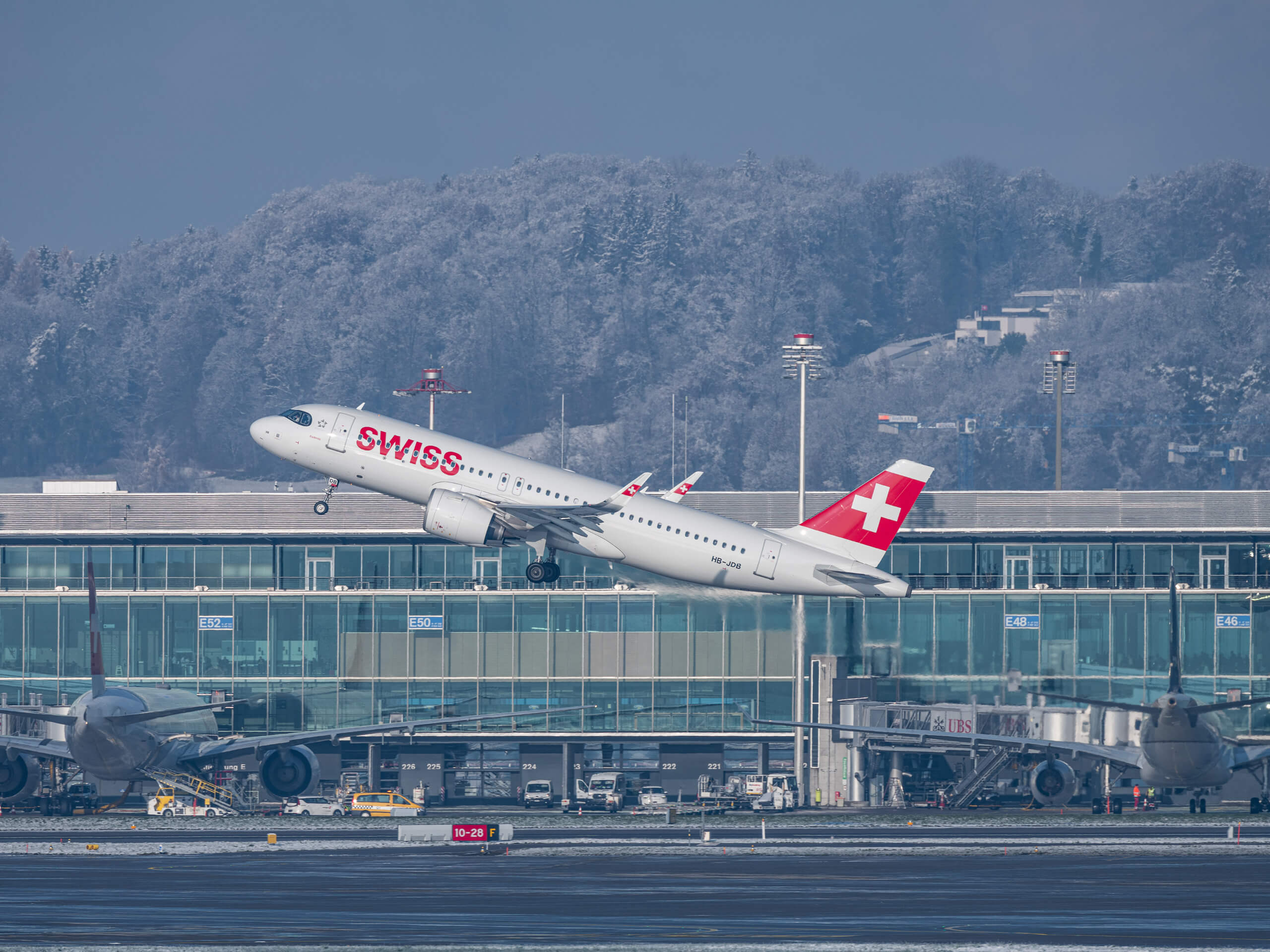 Flugzeug Swiss