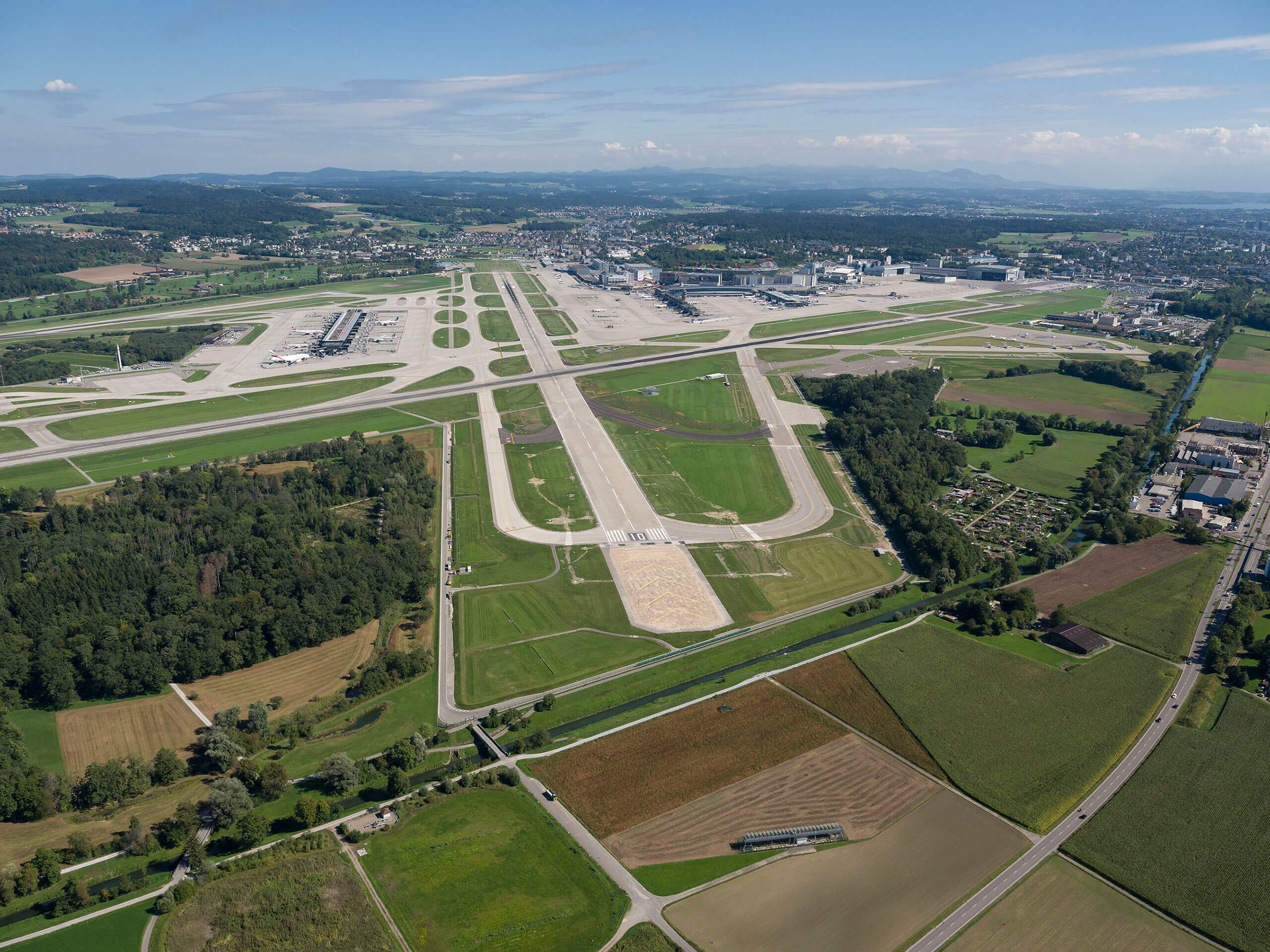 Zurich Airport from above