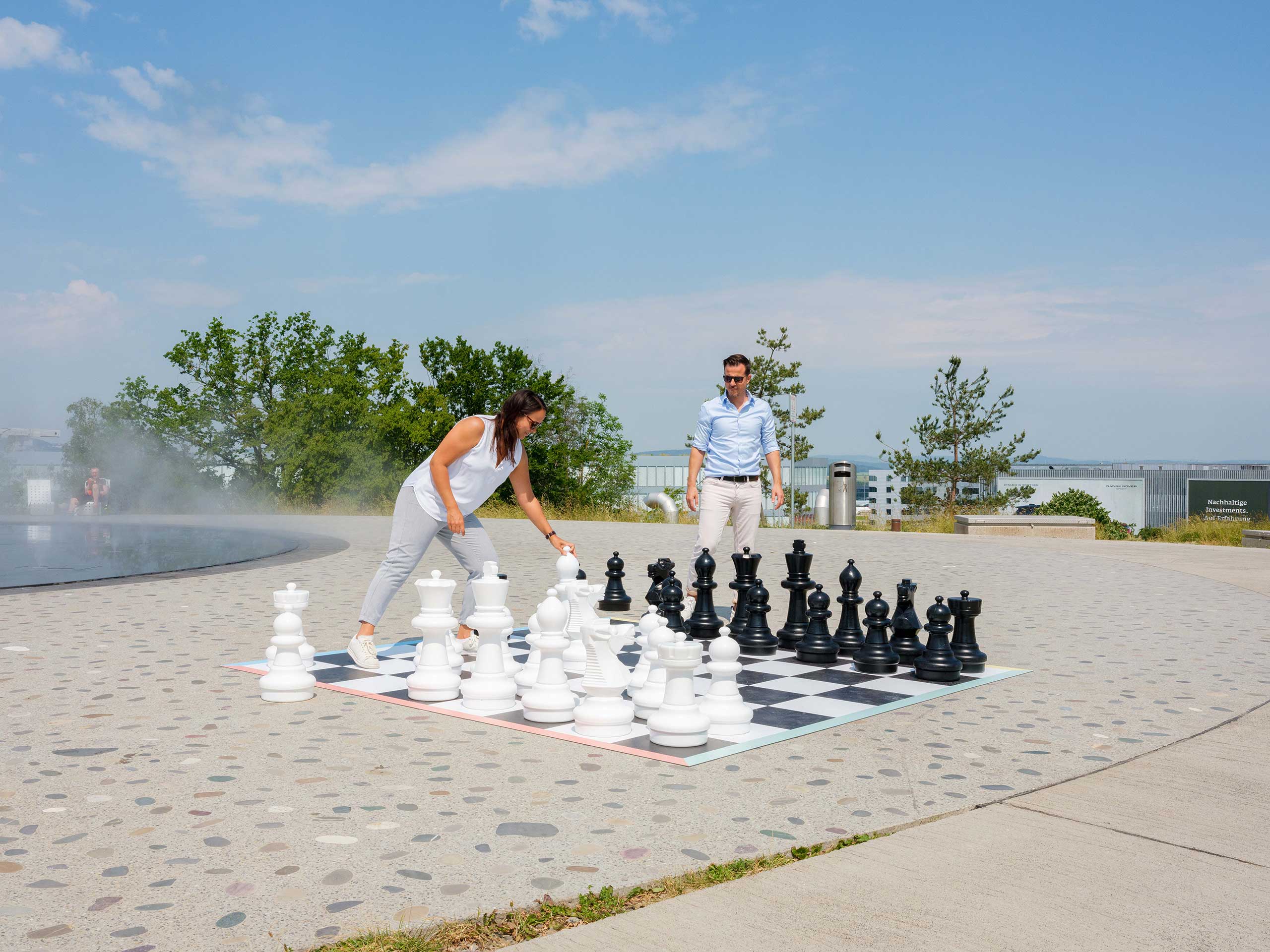 Schach im Park