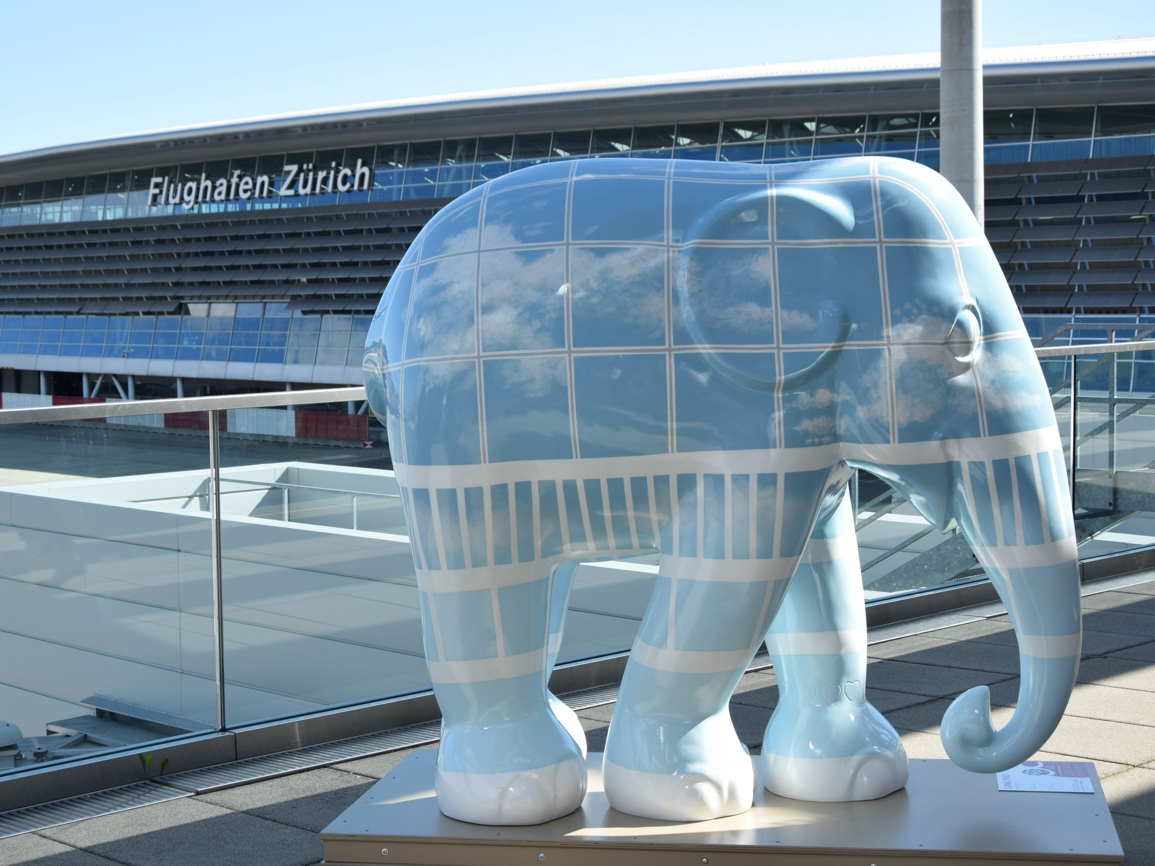"Sky", the airport elephant