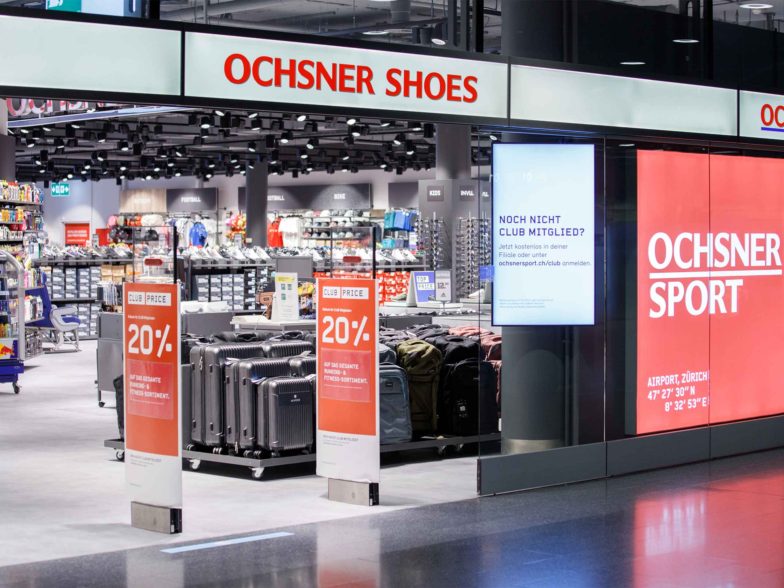 Ochsner Shoes Flughafen Zuerich