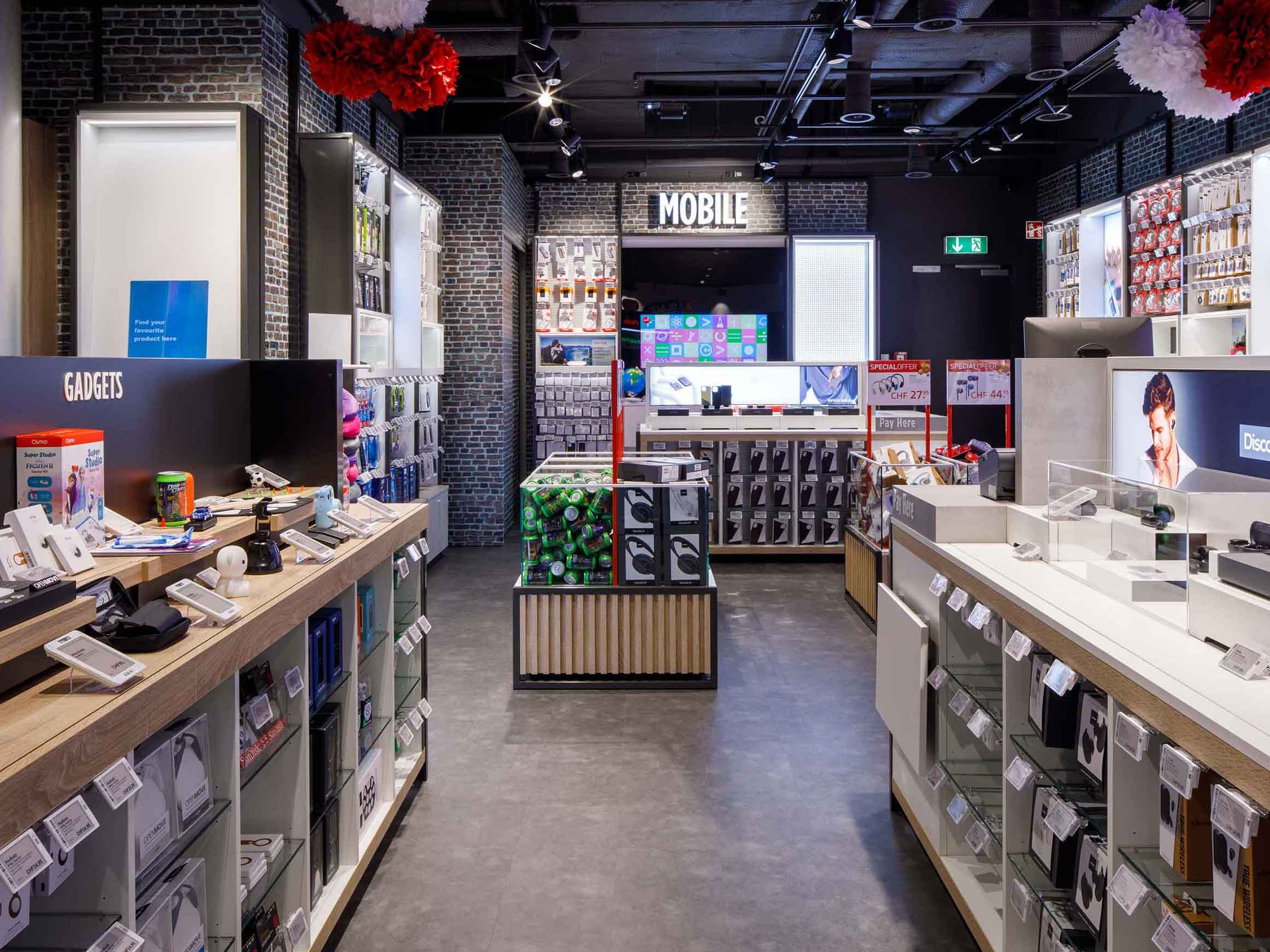 Electronics store shop